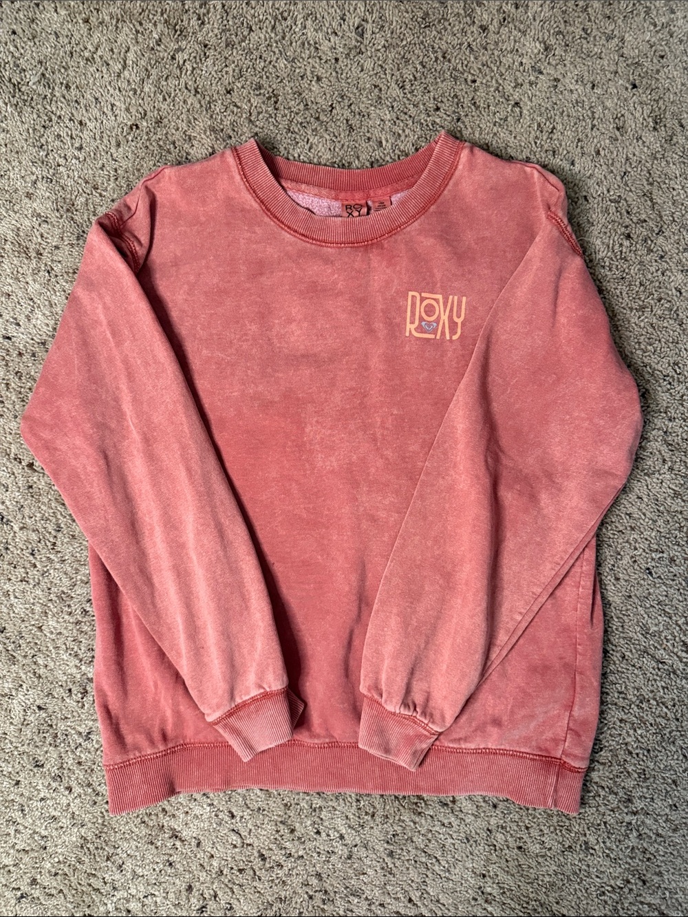 Roxy Coral Washed Crewneck Sweatshirt
